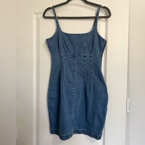 Fitted Forever 21 Denim Dress Size M